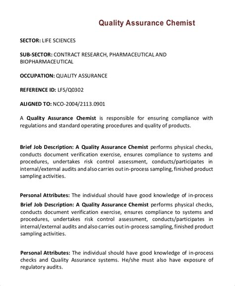 quality assurance coach job description